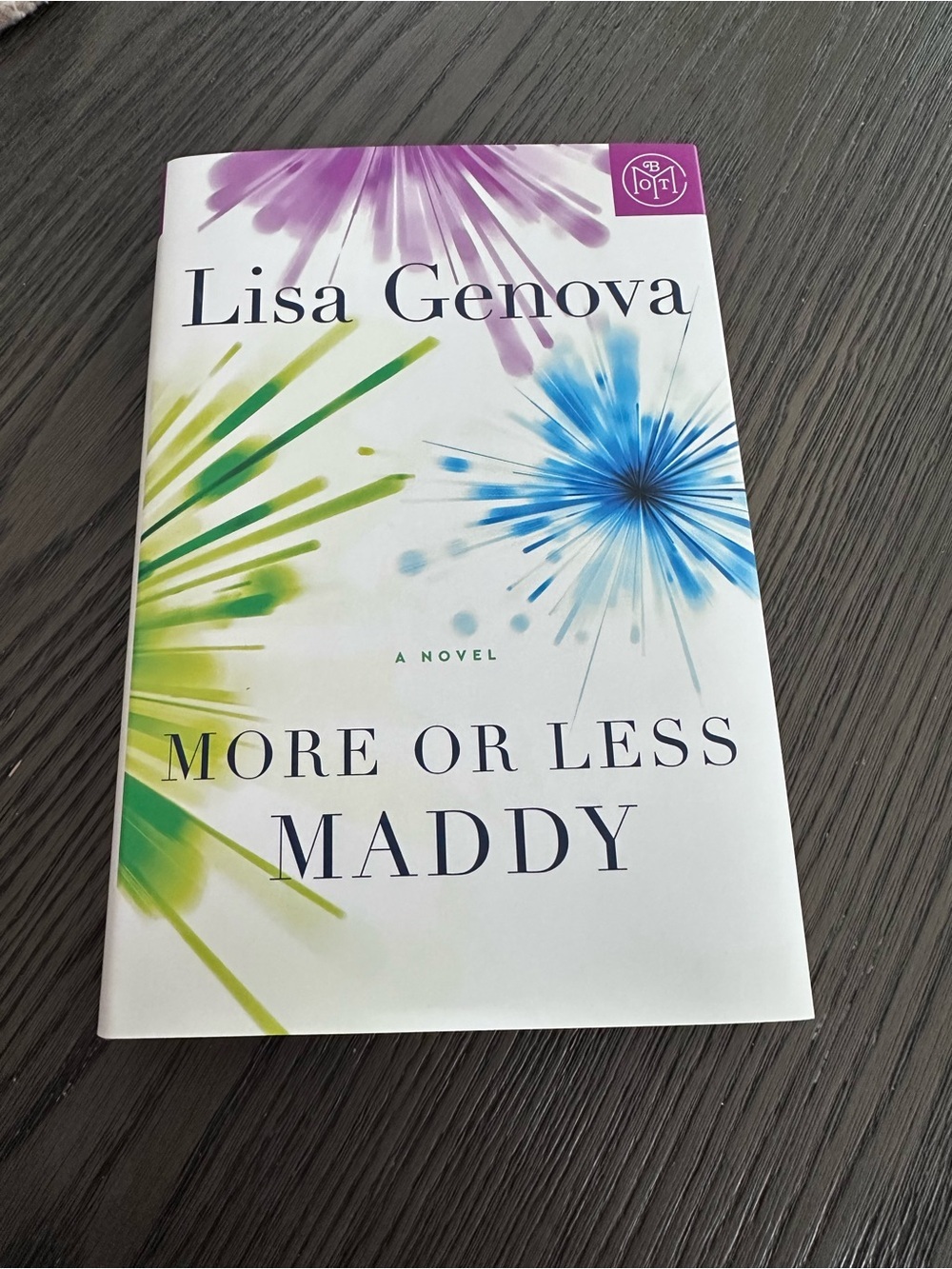 More or Less Maddy by Lisa Genova — BOTM edition
